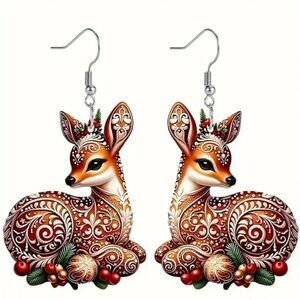 Hand crafted festive dangle earrings